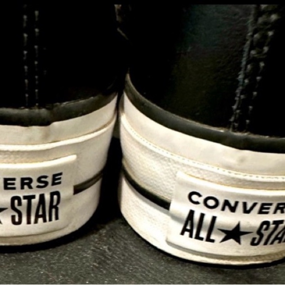 Converse All Star Lift Platform Leather women’s size 7.5 - Picture 2 of 4